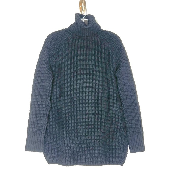 Hatch Maternity Merino Wool Waffle Turtleneck in Black size XS - Picture 3 of 5